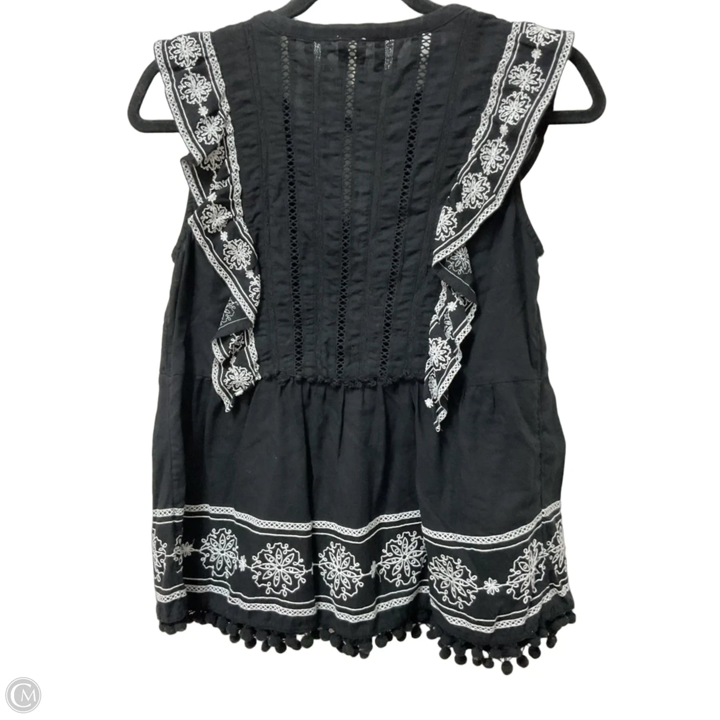 Top Sleeveless By Anthropologie In Black, Size: S