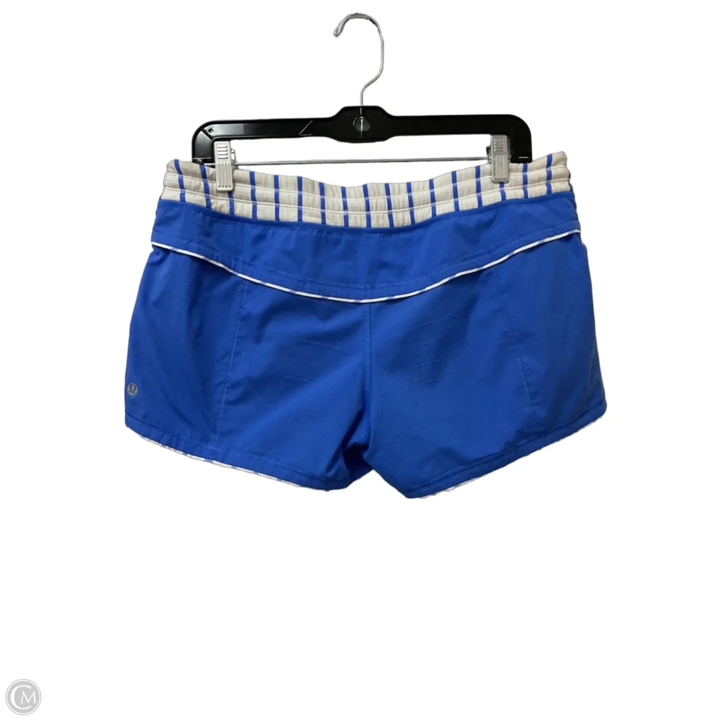 Athletic Shorts By Lululemon In Blue & White, Size: M