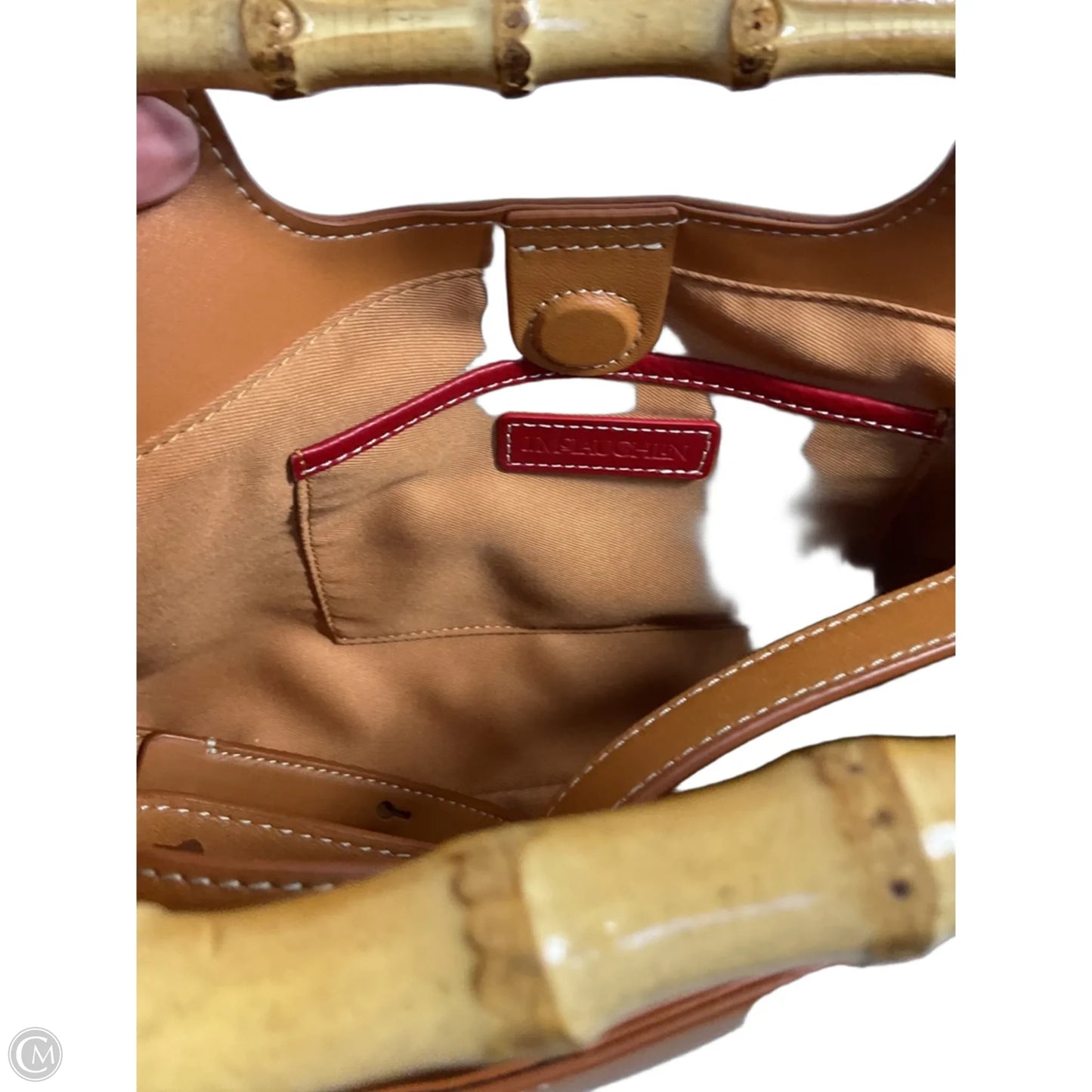 Handbag Leather By J Mclaughlin, Size: Medium