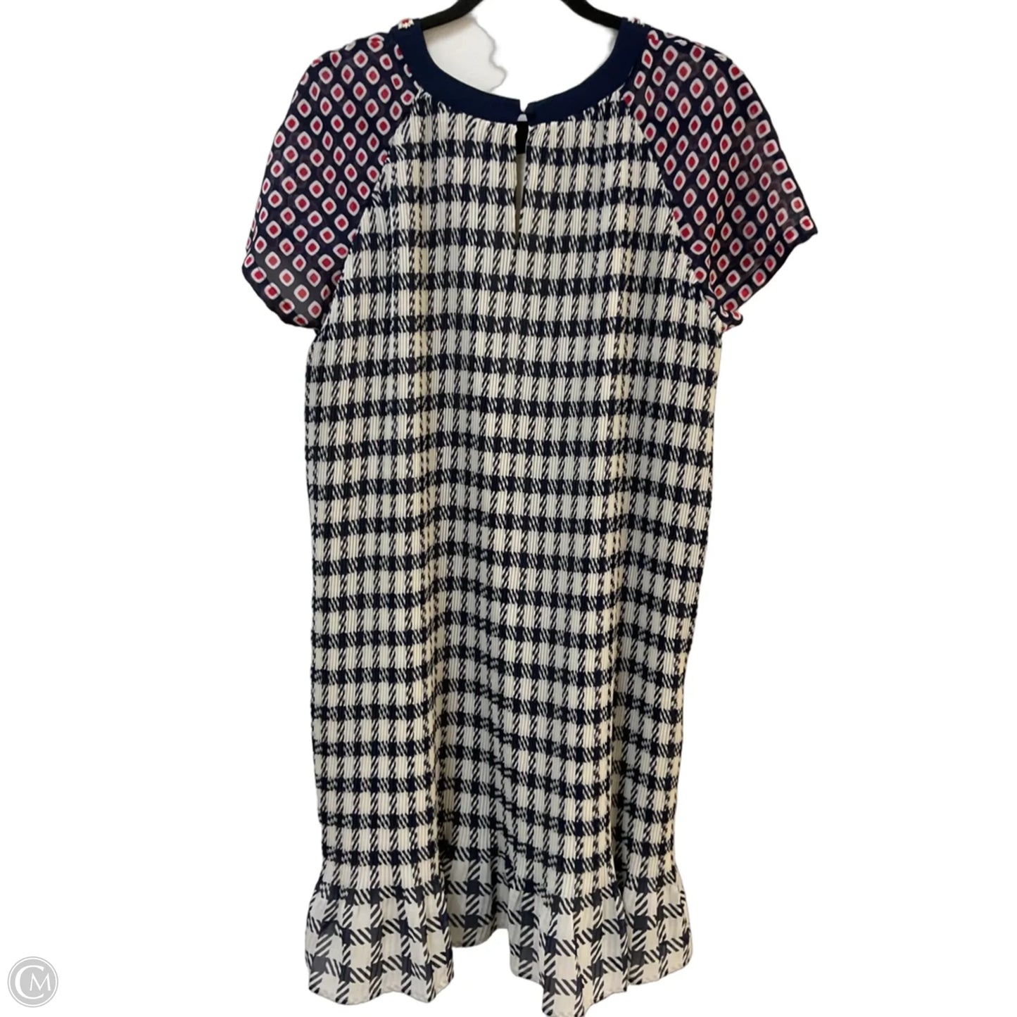 Dress Party Midi By Cmc In Blue & White, Size: L