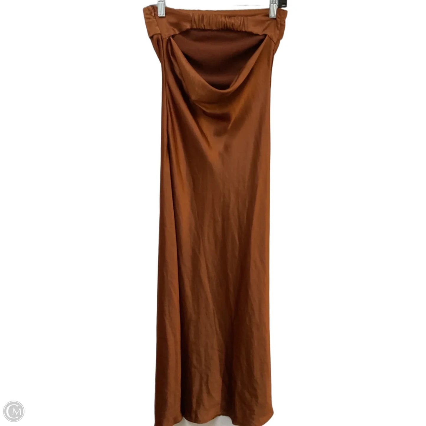Dress Party Long By Clothes Mentor In Bronze, Size: S