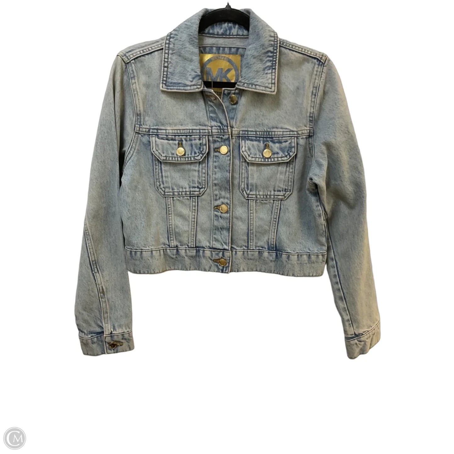 Jacket Denim By Michael By Michael Kors In Blue Denim, Size: M