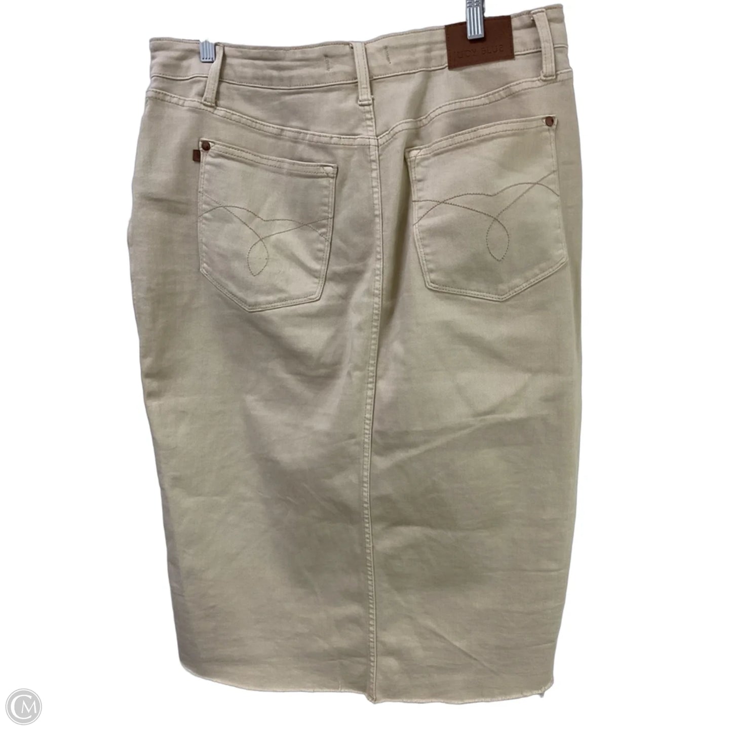 Skirt Midi By Judy Blue In Cream Denim, Size: 2x