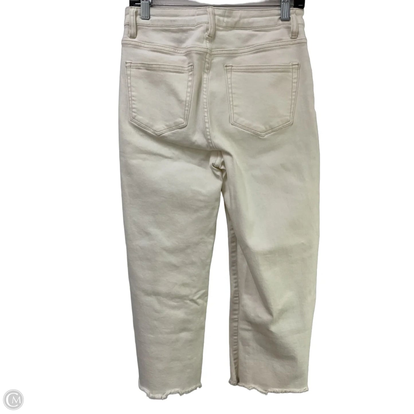 Jeans Wide Leg By Risen In Cream Denim, Size: 4