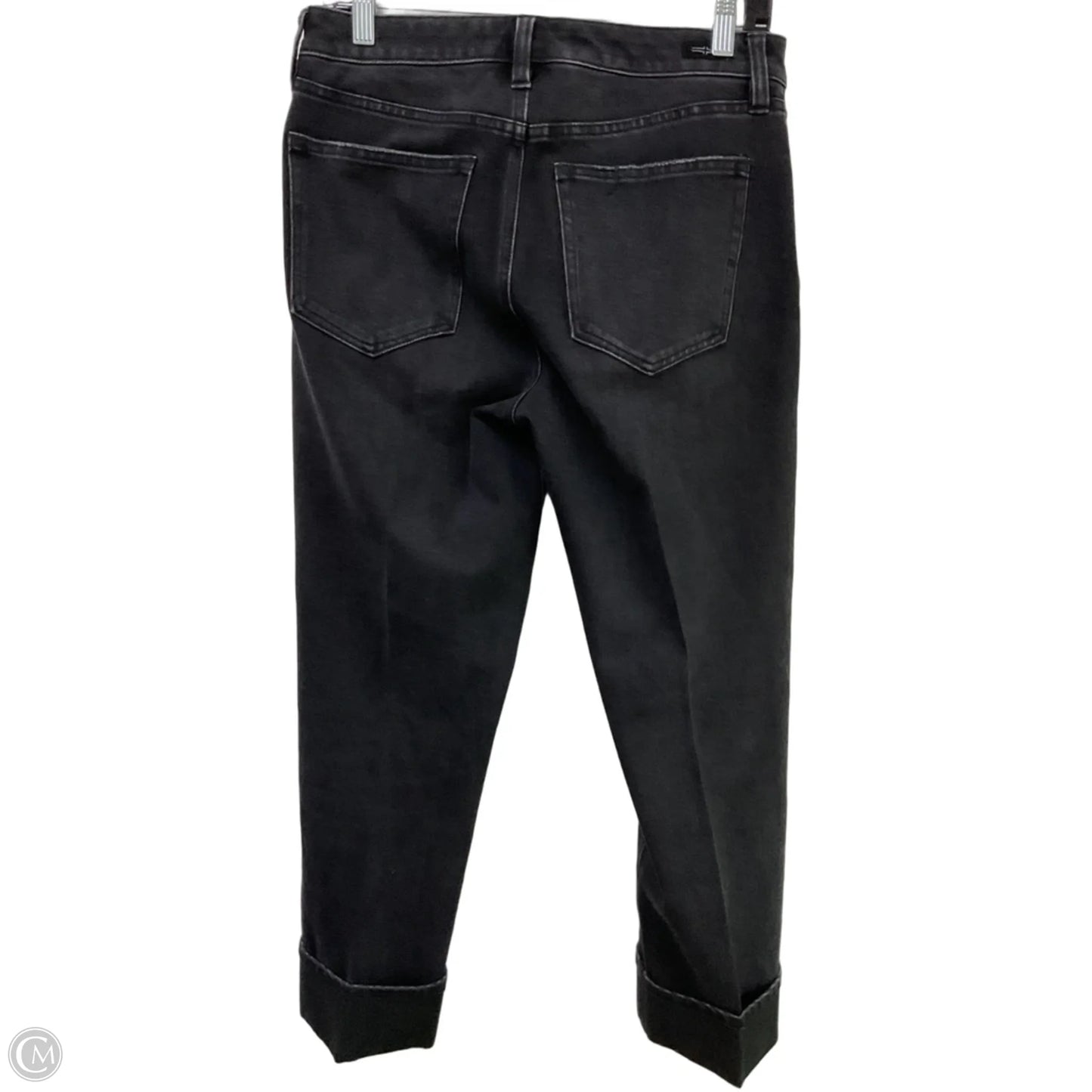 Jeans Cropped By Liverpool In Black Denim, Size: 8
