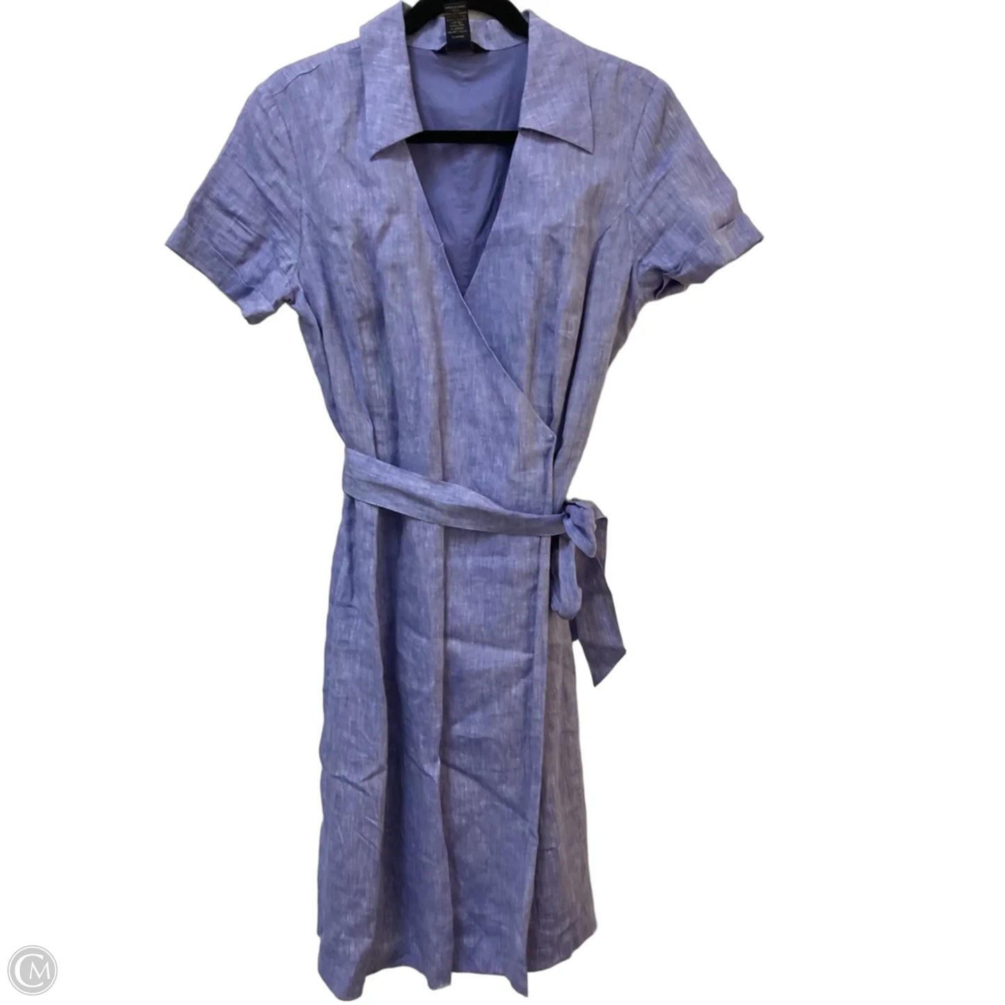 Dress Casual Midi By Brooks Brothers In Purple, Size: M