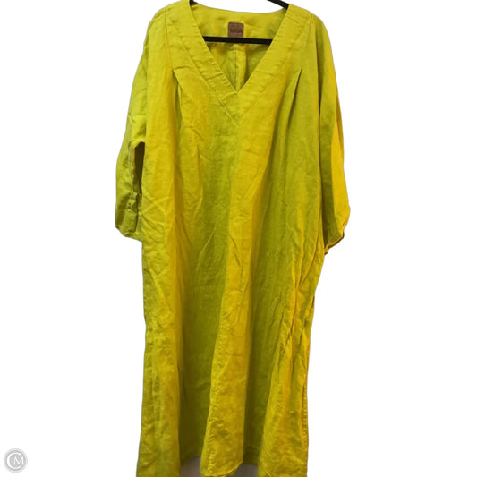 Tunic 3/4 Sleeve By Cmc In Chartreuse, Size: Xxl
