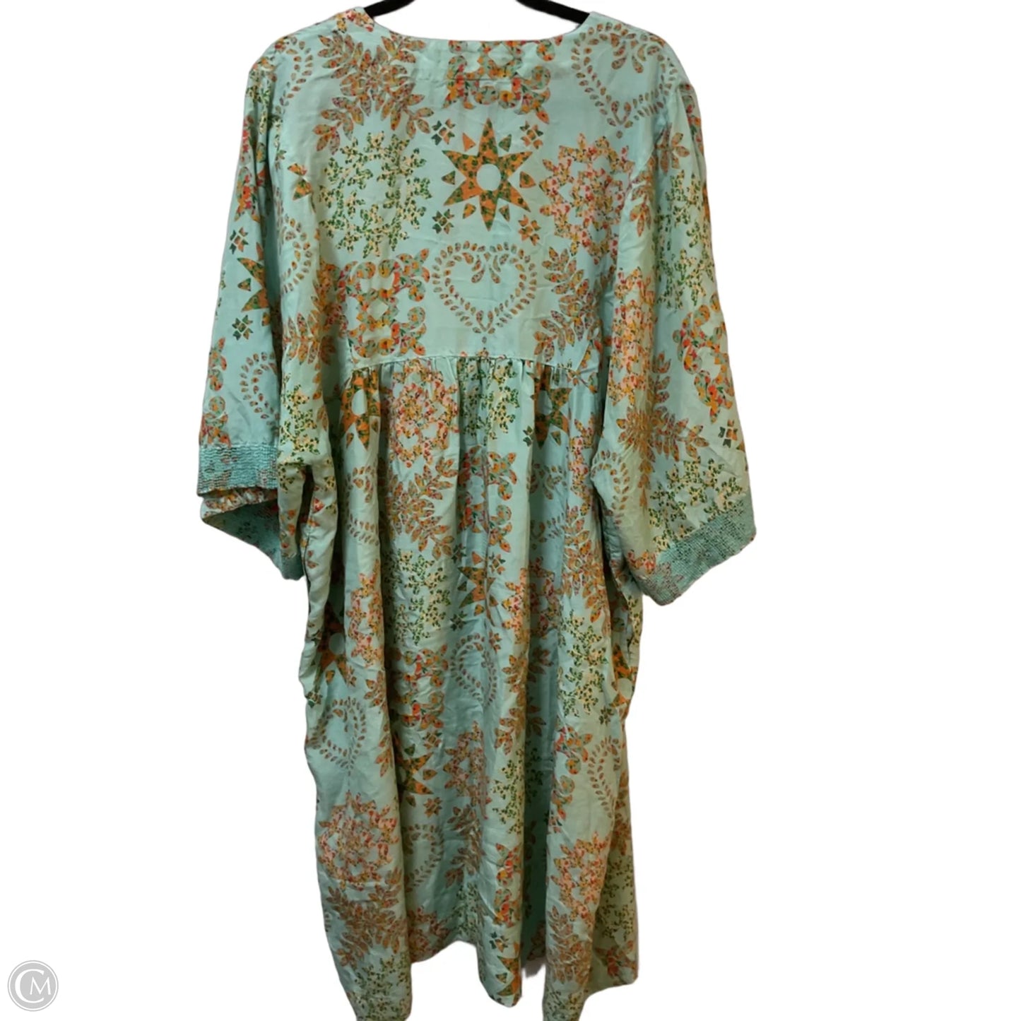 Dress Casual Midi By Johnny Was In Aqua, Size: Xl