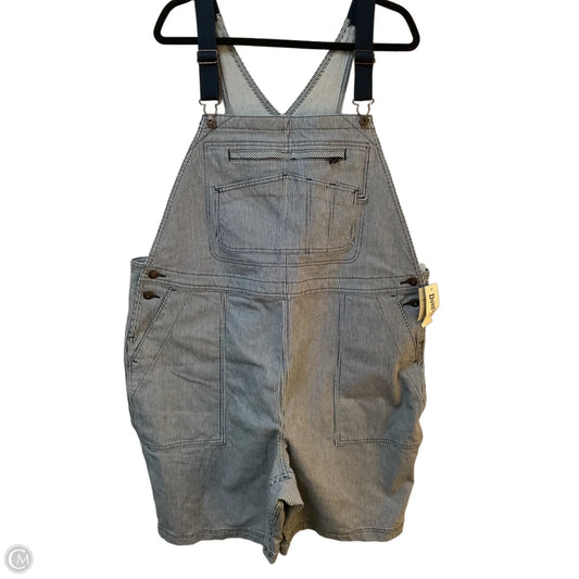 Shortalls By Duluth Trading In Blue & White, Size: Xxl