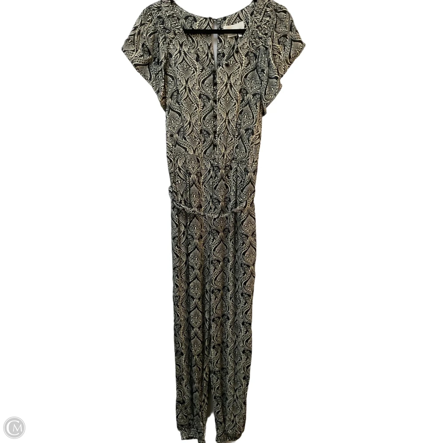 Jumpsuit By Anthropologie In Black & Cream, Size: S