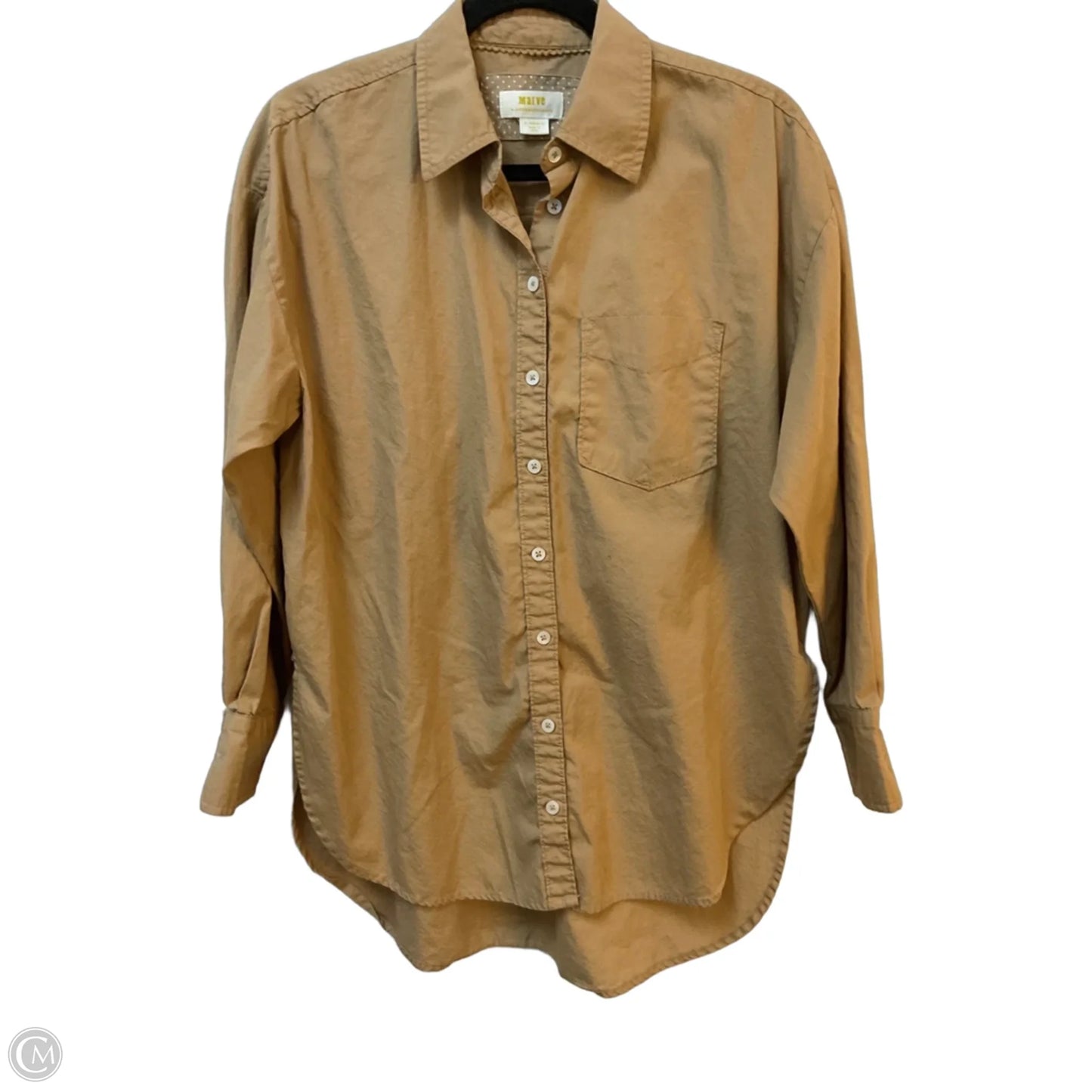 Tunic Long Sleeve By Maeve In Tan, Size: Xs