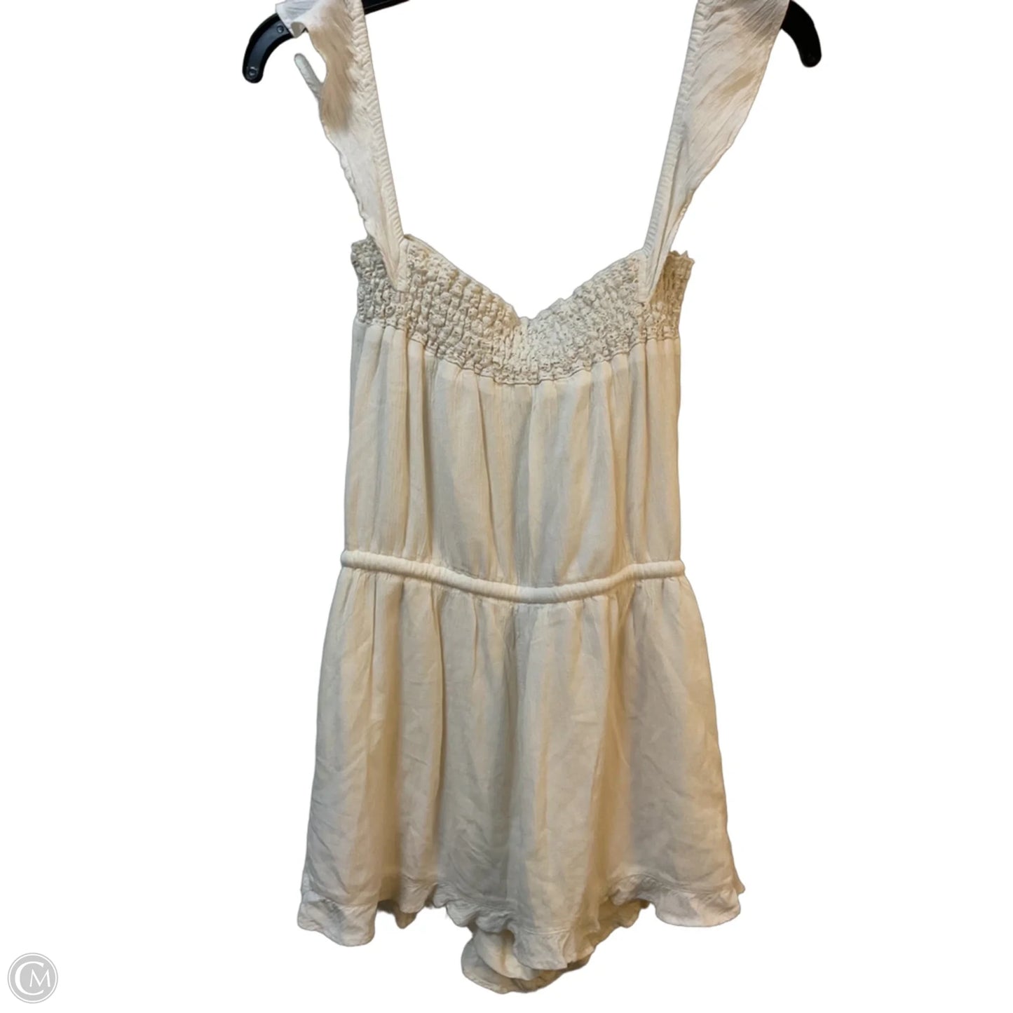 Romper By American Eagle In Ivory, Size: S
