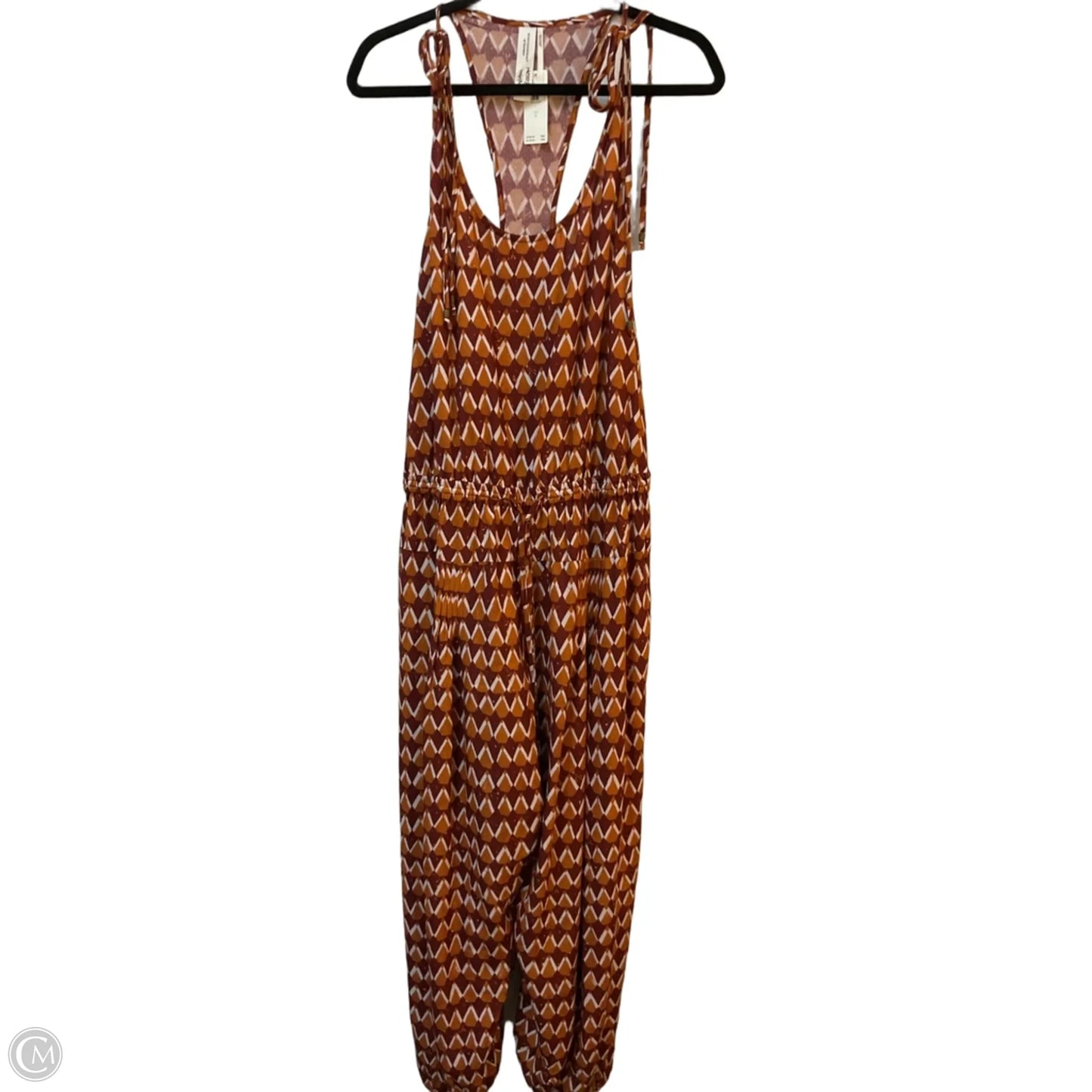 Jumpsuit By Anthropologie In Orange & Red, Size: L