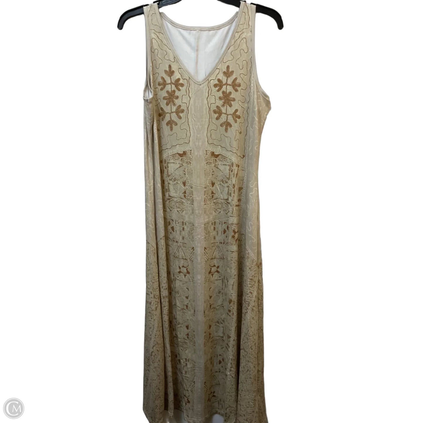 Dress Casual Maxi By Cme In Beige, Size: M