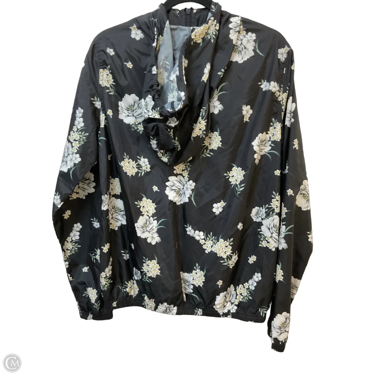 Jacket Windbreaker By Betsey Johnson In Black, Size: M