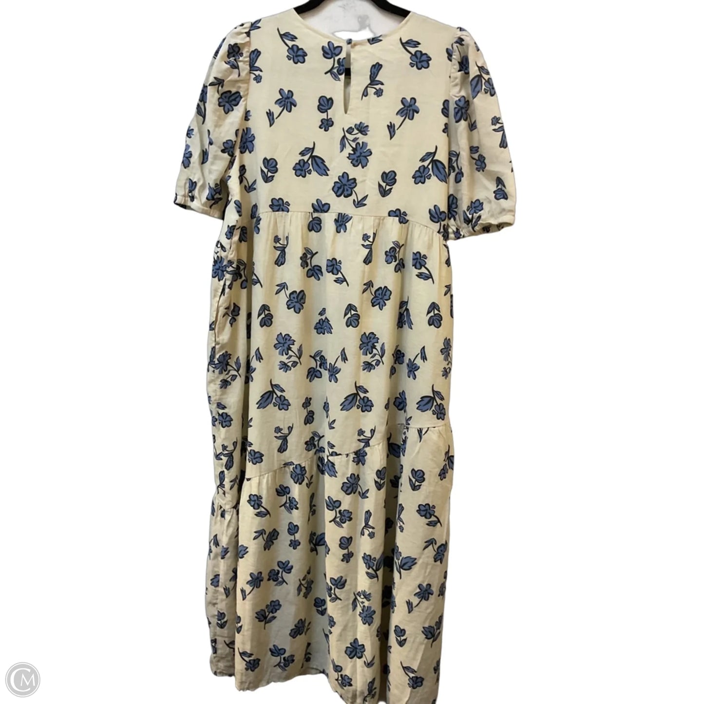 Dress Casual Midi By Cmc In Cream, Size: L