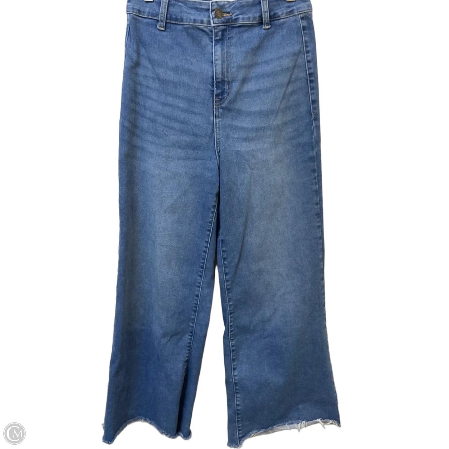 Jeans Flared By Zenana In Blue Denim, Size: M