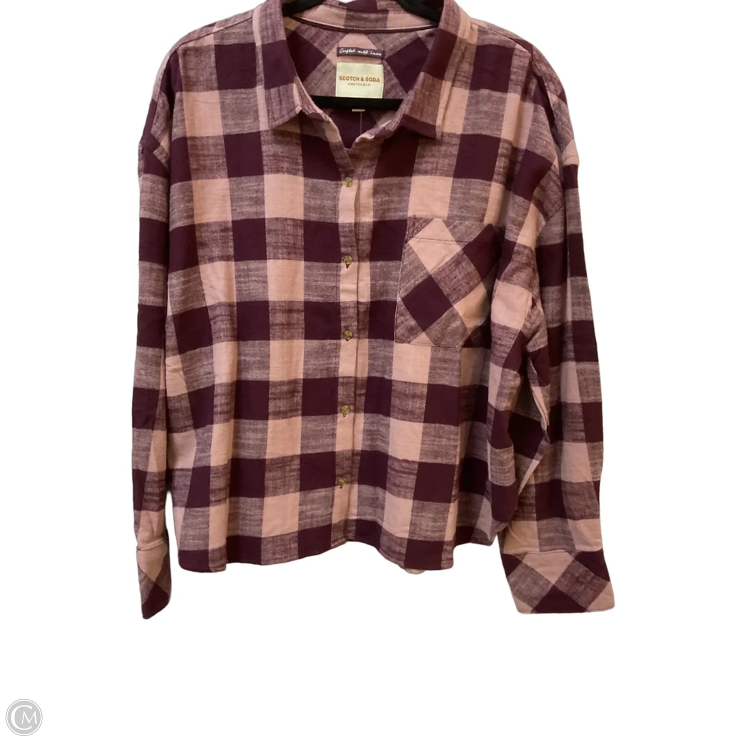 Top Long Sleeve By Scotch & Soda In Pink, Size: Xxl