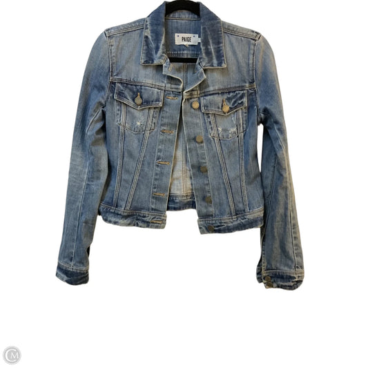 Jacket Denim By Paige In Blue Denim, Size: S