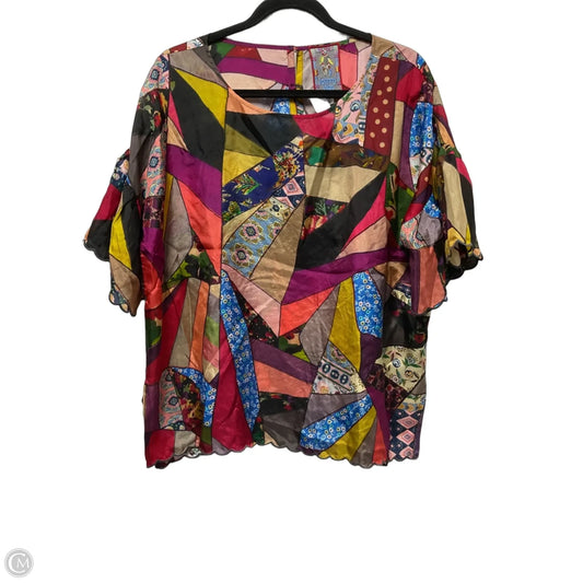 Blouse Designer By Johnny Was In Multi-colored, Size: M