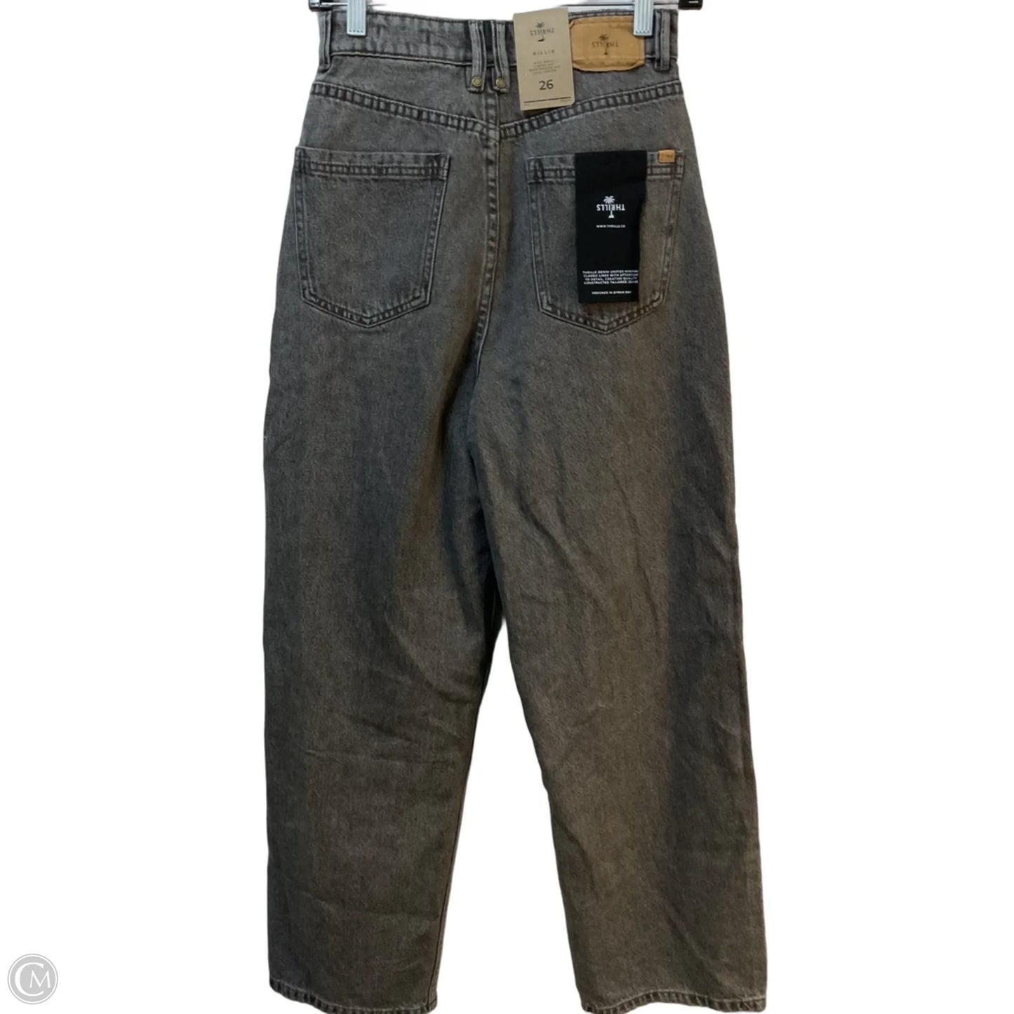 Jeans Wide Leg By Clothes Mentor In Grey Denim, Size: 2