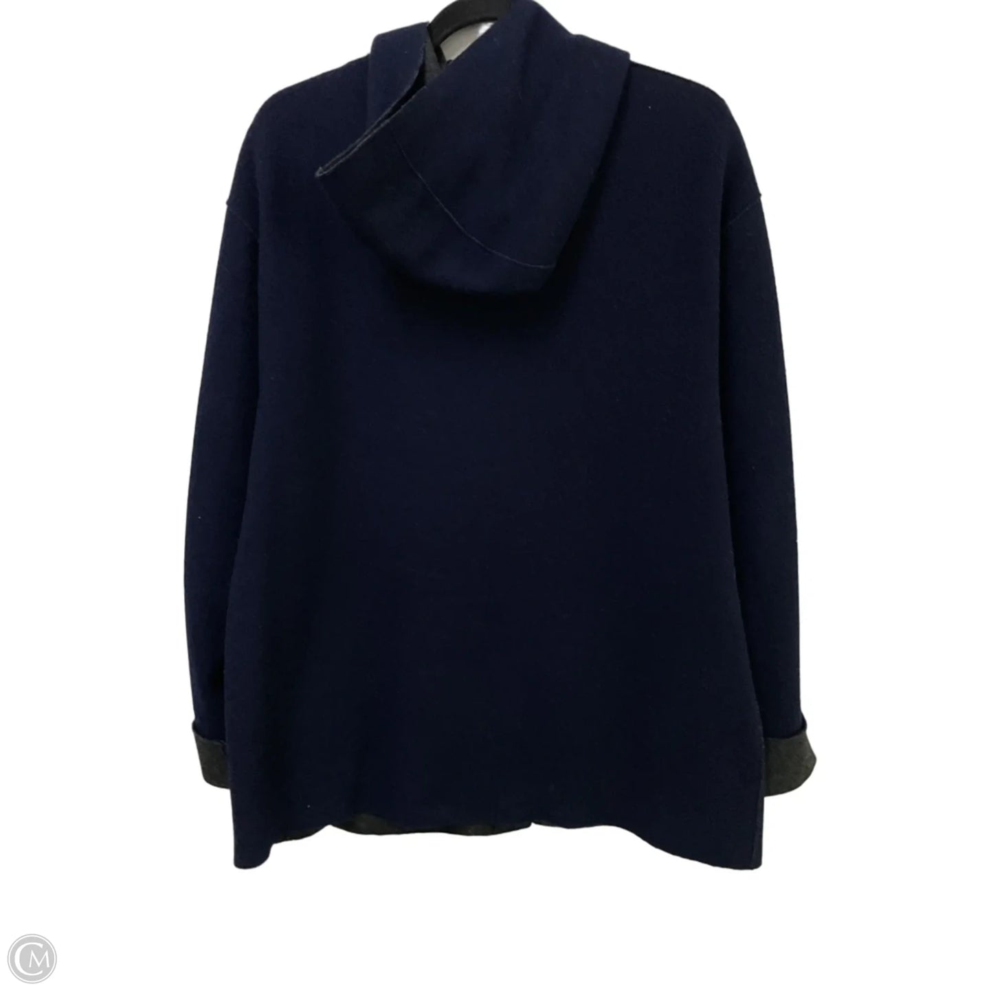 Coat Wool By Lauren By Ralph Lauren In Navy, Size: M