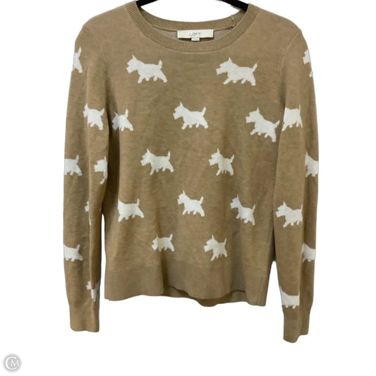 Sweater By Loft In Tan, Size: S