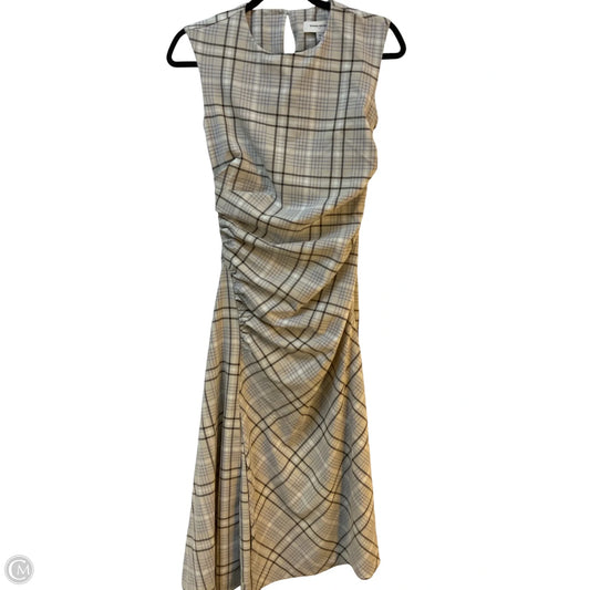 Dress Casual Midi By Banana Republic In Plaid Pattern, Size: Xs