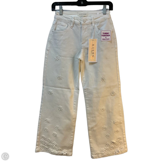Jeans Wide Leg By Risen In Cream Denim, Size: 0