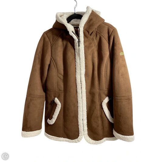 Jacket Faux Fur & Sherpa By Koolaburra By Ugg In Brown, Size: L