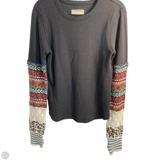 Top Long Sleeve By Free People In Grey, Size: L
